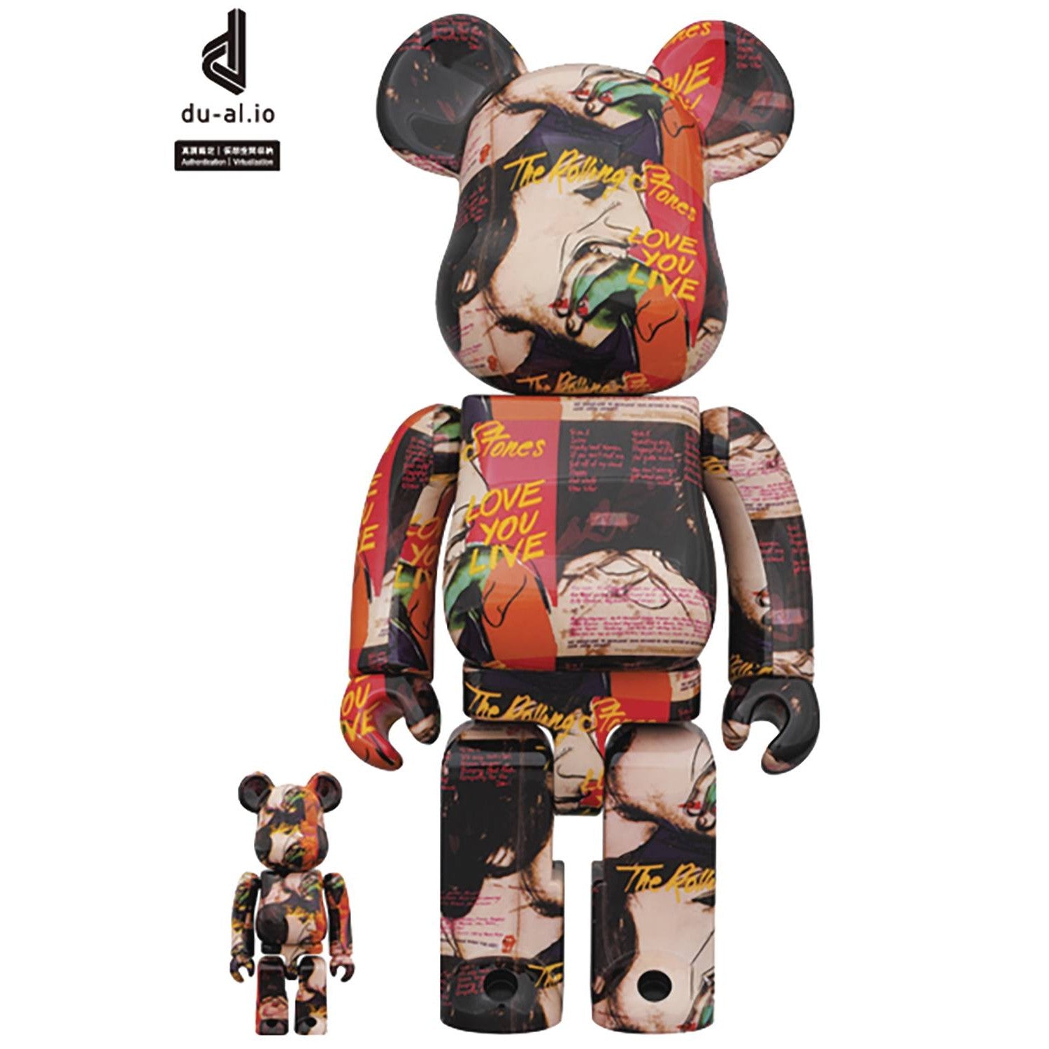 Rolling Stones Love You Live Bearbrick 2-Pack – Atomic Books