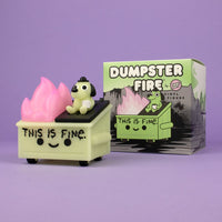 This Is Fine Dumpster Fire Vinyl Figure (GID Version)