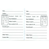 Zinester Reading Log