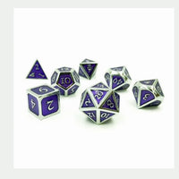 Imperial Dice Set (Purple on Silver)