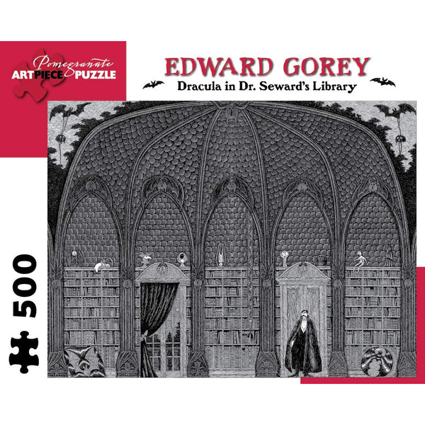 Edward Gorey's Dracula in Dr. Seward's Library: 500 Piece Puzzle