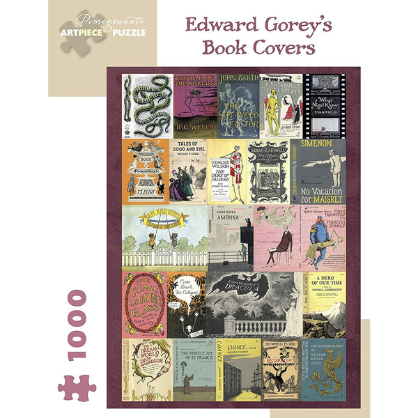 Edward Gorey's Book Covers: 1000-Piece Jigsaw Puzzle