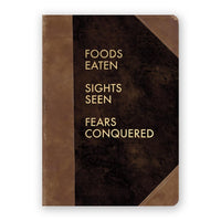 Foods Eaten Sights Seen Fears Conquered Journal