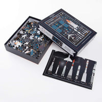 The History of Space Travel Puzzle: Astronomical 500-Piece Jigsaw Puzzle And Poster