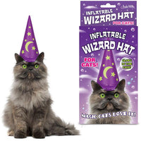 Inflatable Wizard Hat for Cats