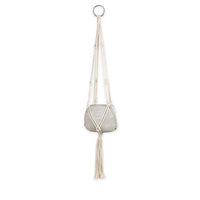 Macrame And Cement Planter