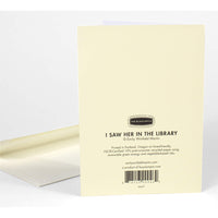 I Saw Her In The Library Notecard