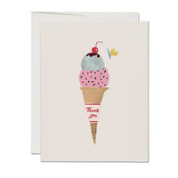Ice Cream Cone Notecard