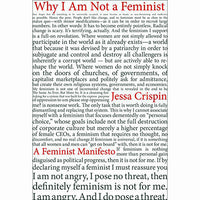 Why I Am Not A Feminist: A Feminist Manifesto