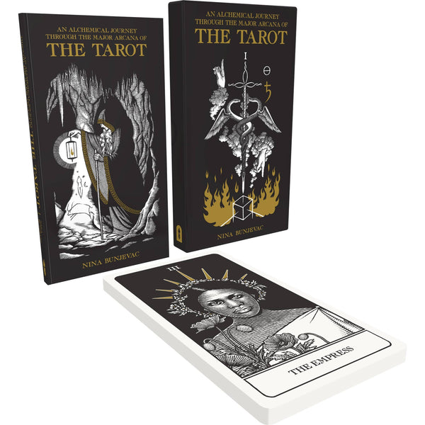 The Reader Tarot Card Skull Books Sticker - Spiral Circle