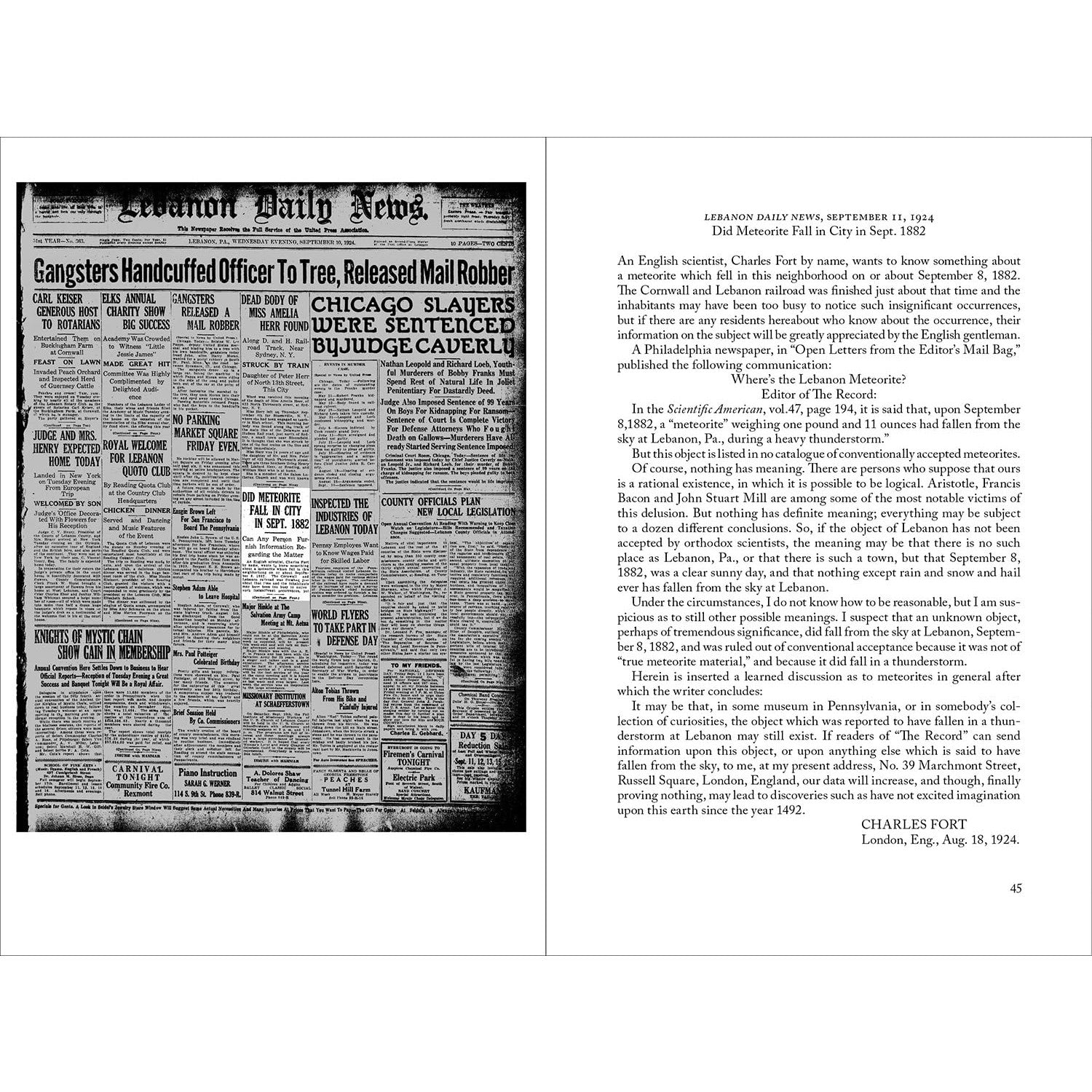 Charles Fort: Research