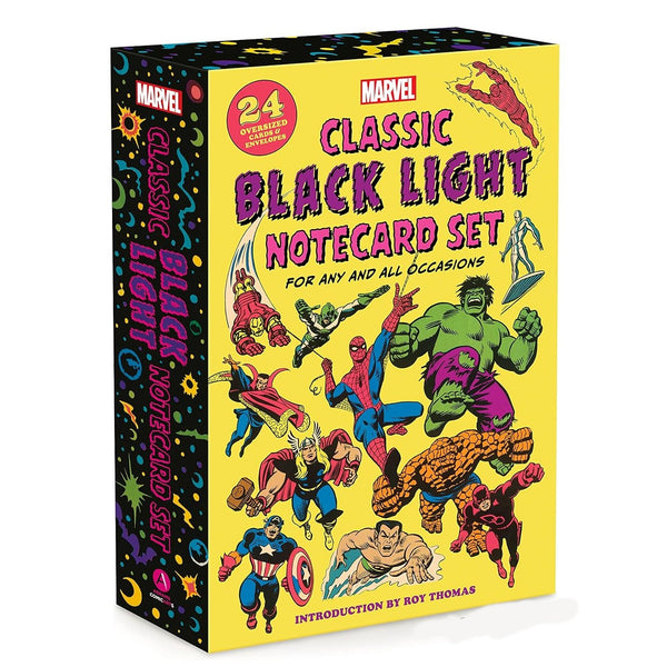 Marvel Classic Black Light Notecard Set