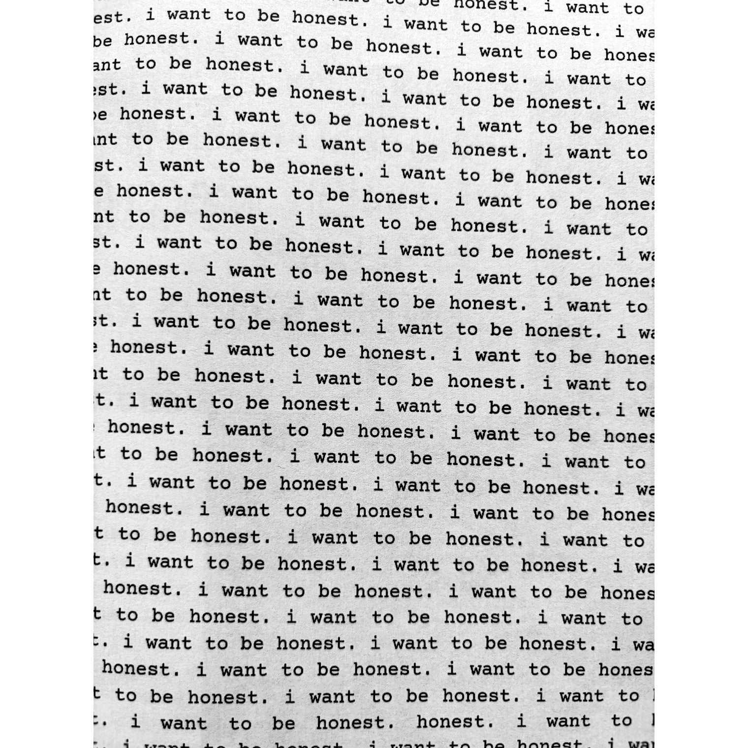 Confessions Zine #1