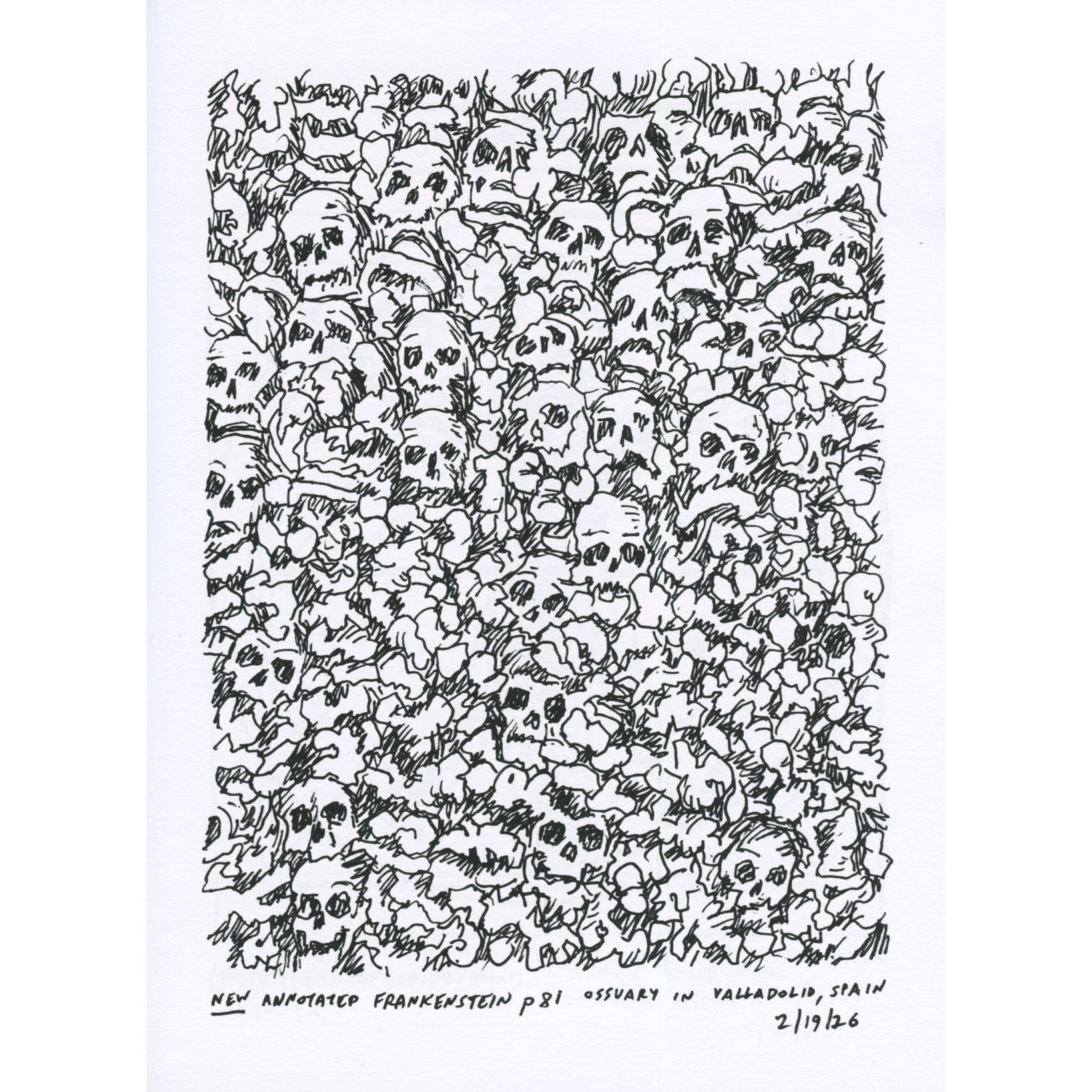 Creature Sketches: Related to "Frankenstein" Volume 1: Feb. - Mar. 2026