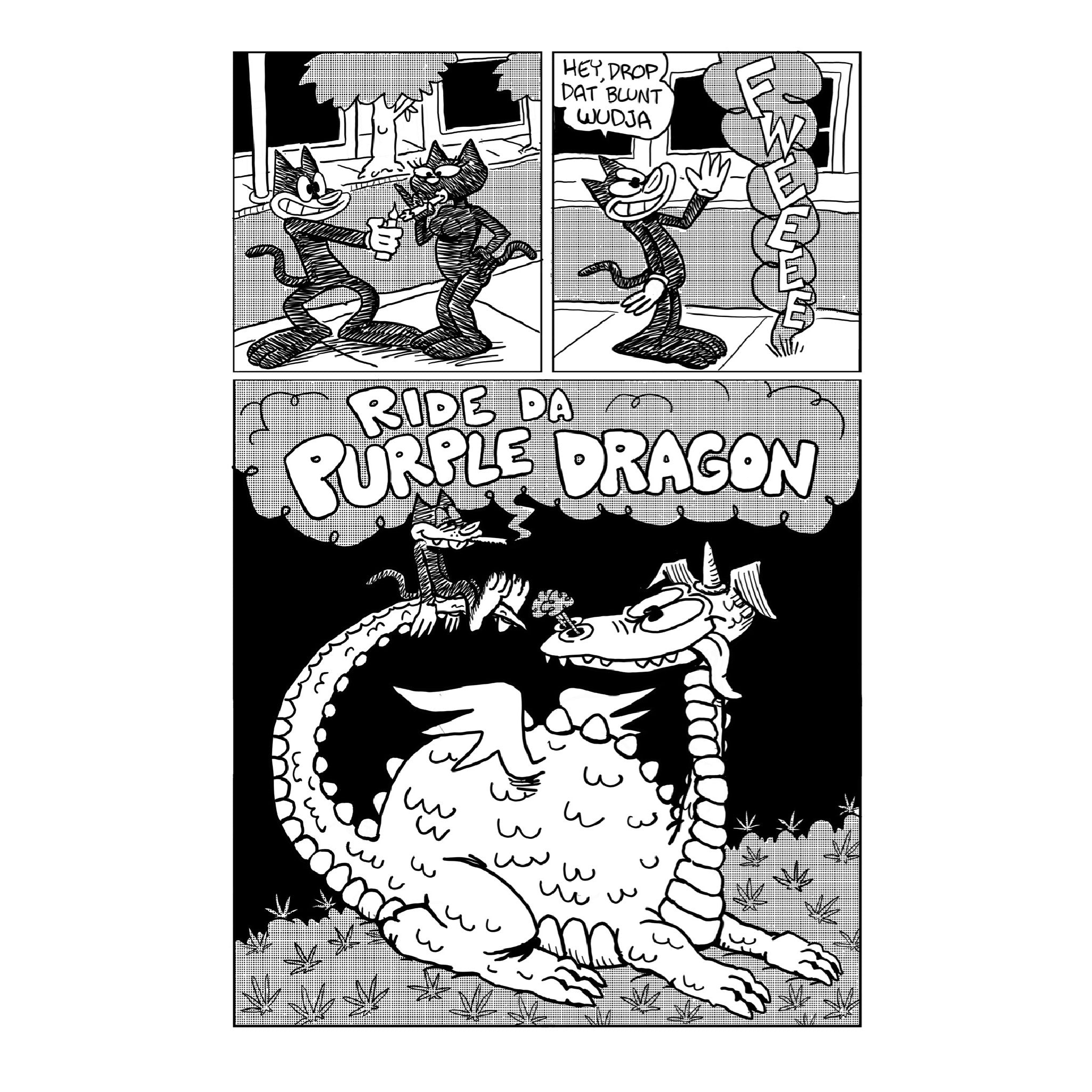 Dopecat Comics Ride Da Purple Dragon