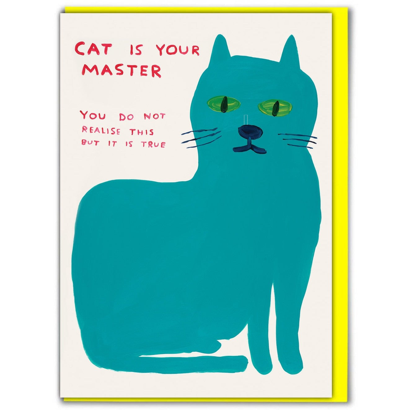 Cat Master Notecard – Atomic Books