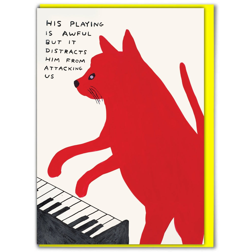 His Playing Is Awful Notecard