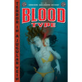 Cover of EC Blood Type #2 featuring a stylized illustration with a character in a yellow dress, text and a blood splash, indicating a horror comic book.