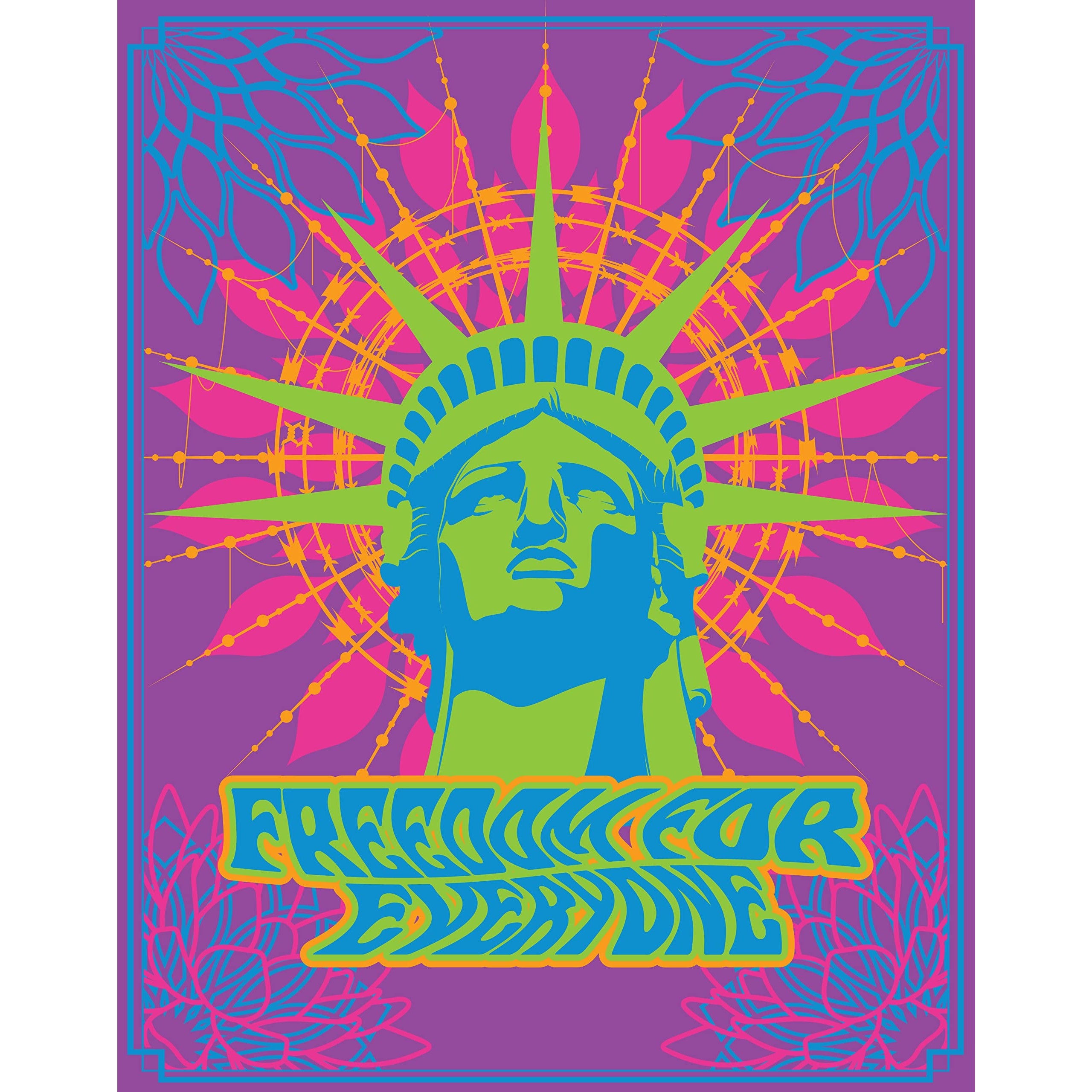 Hippy And Trippy Art: 14 Black Light Posters – Atomic Books