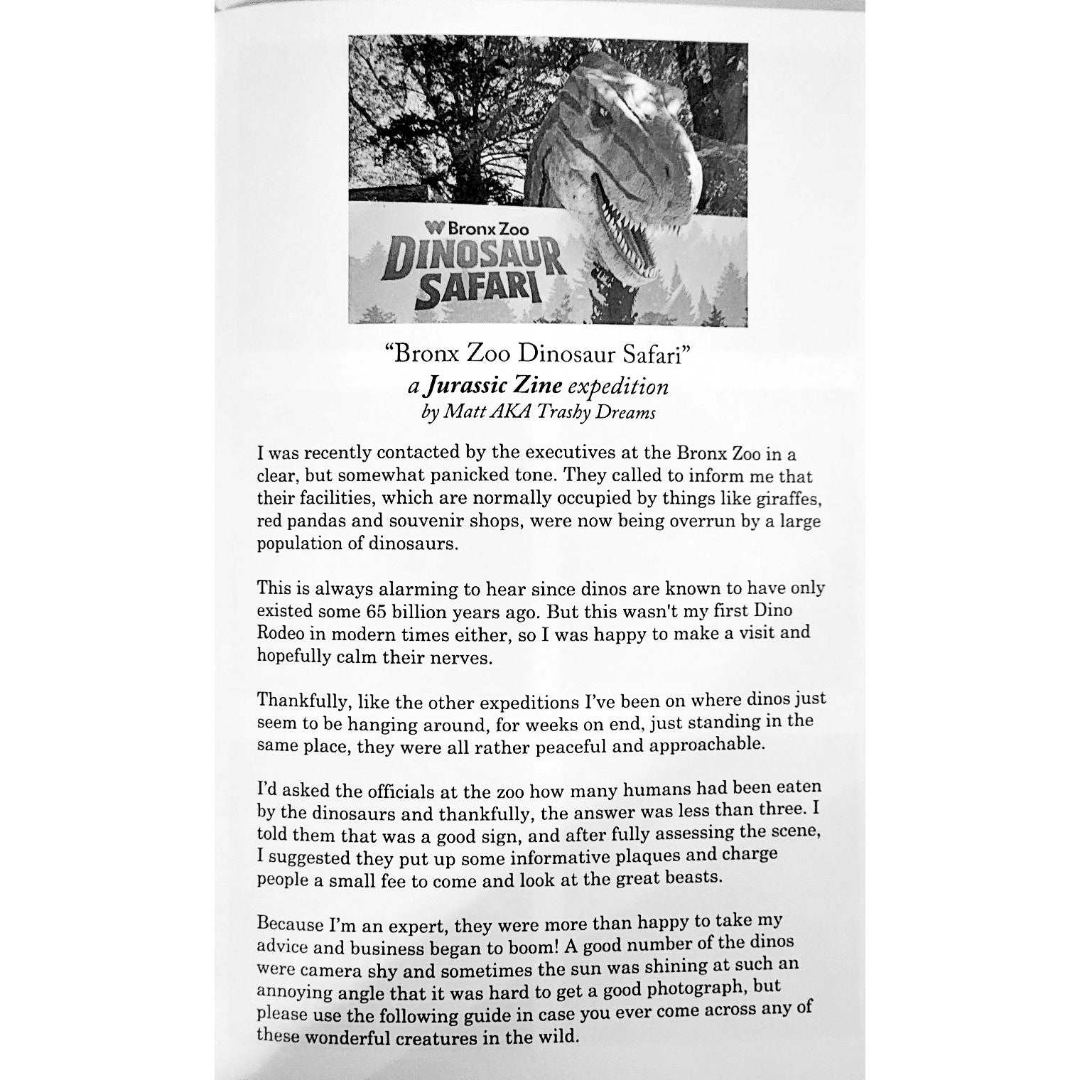 Jurassic Zine #4