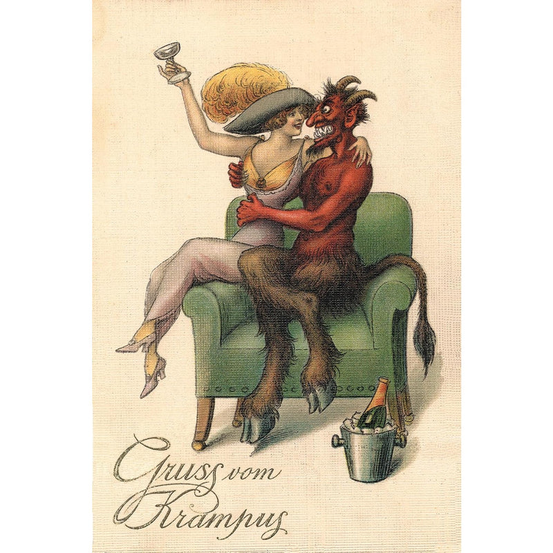 Krampus Greeting Cards Set 3: 20 Assorted Cards in Deluxe Tin