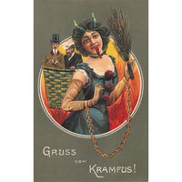 Krampus Greeting Cards Set 3: 20 Assorted Cards in Deluxe Tin