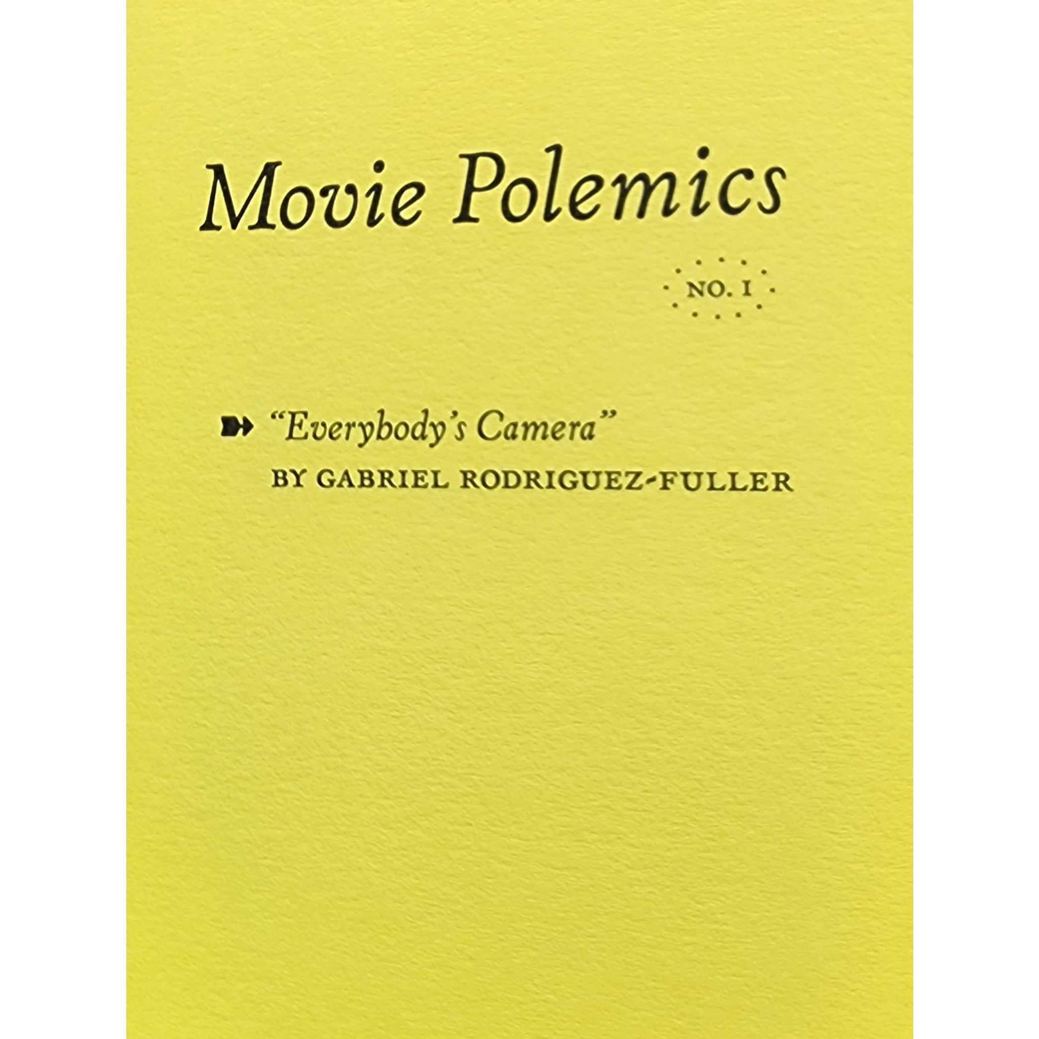 Movie Polemics #1