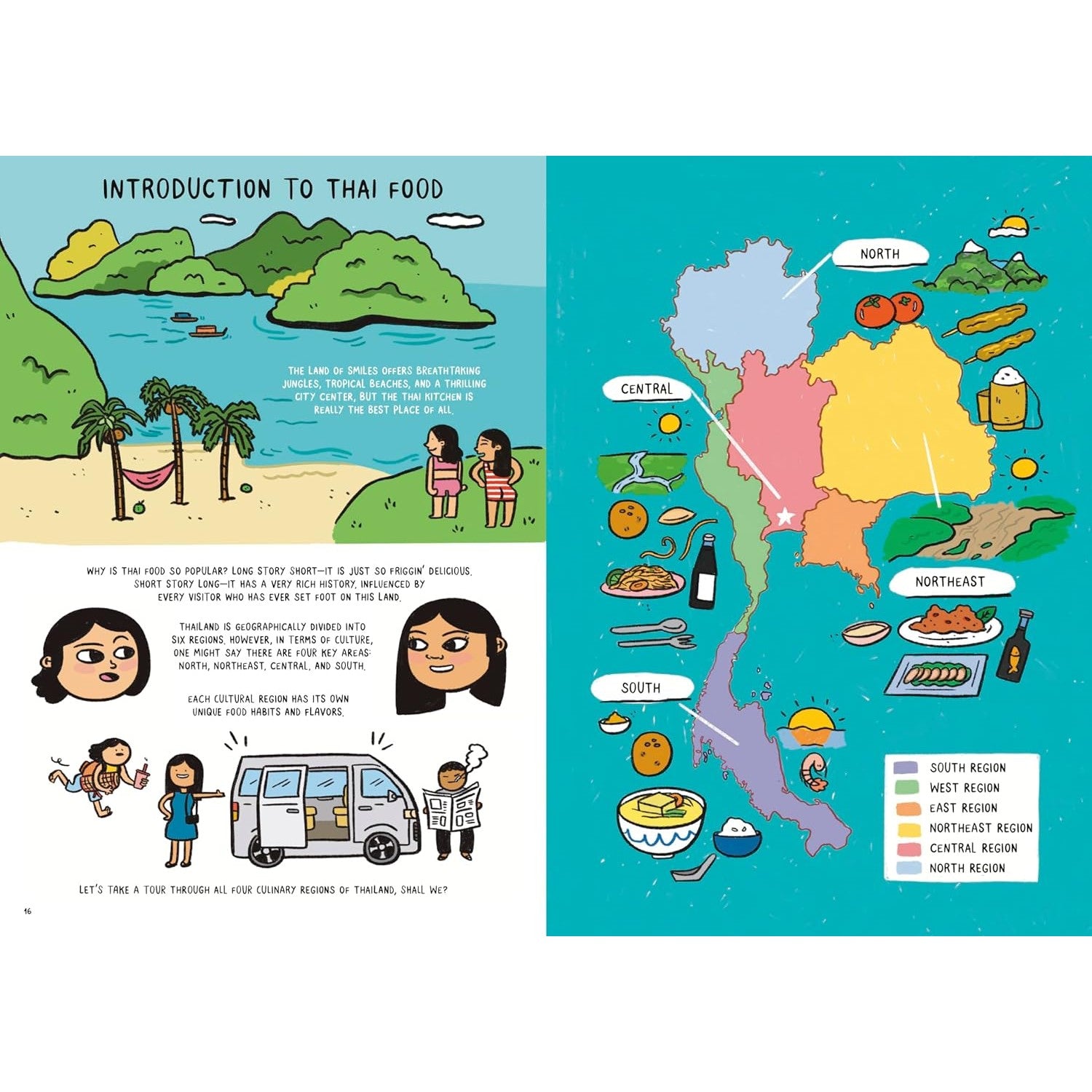 Noodles, Rice, and Everything Spice: A Thai Comic Book Cookbook 