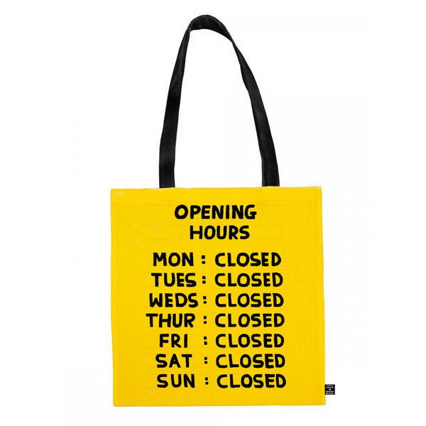 Opening Hours Tote Bag