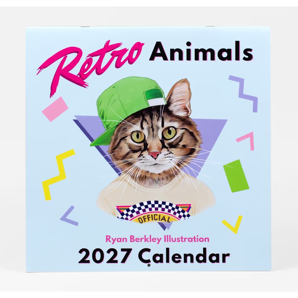 Retro Animals Wall Calendar 2027