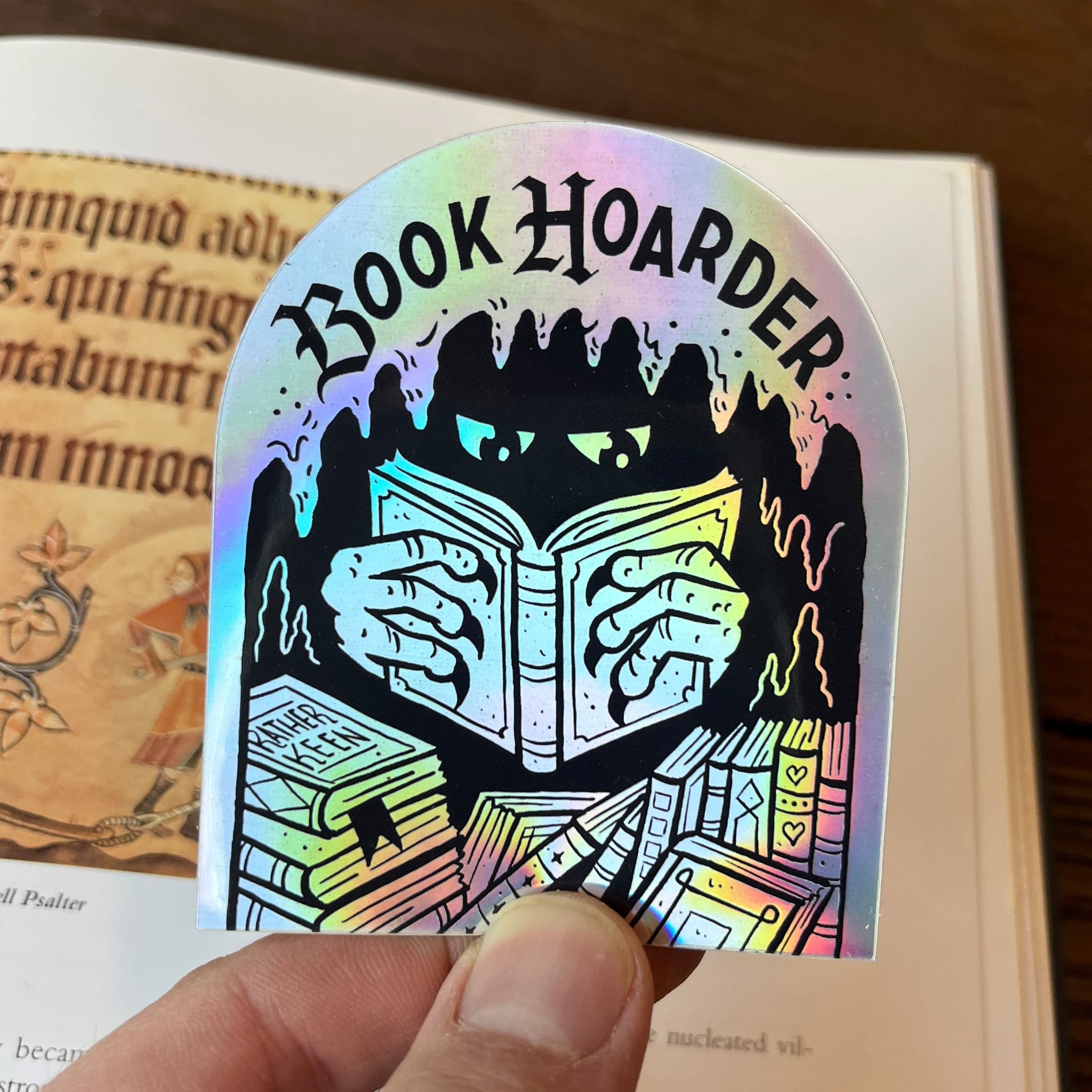 Book Hoarder Sticker