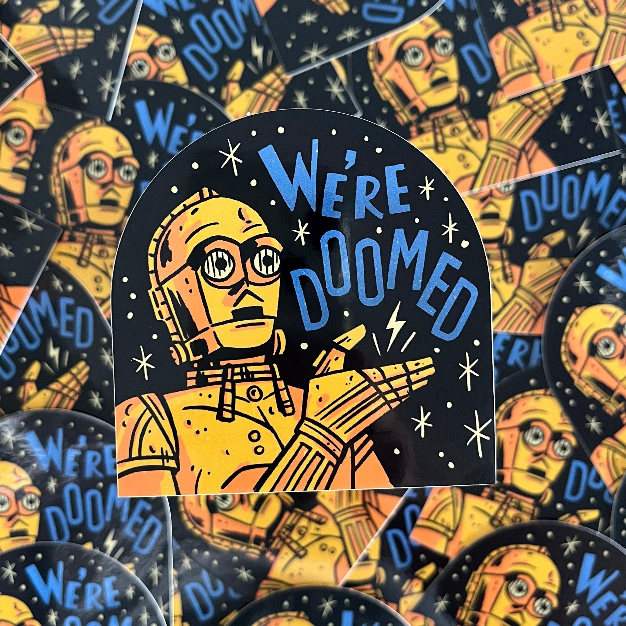 We're Doomed C-3PO Sticker