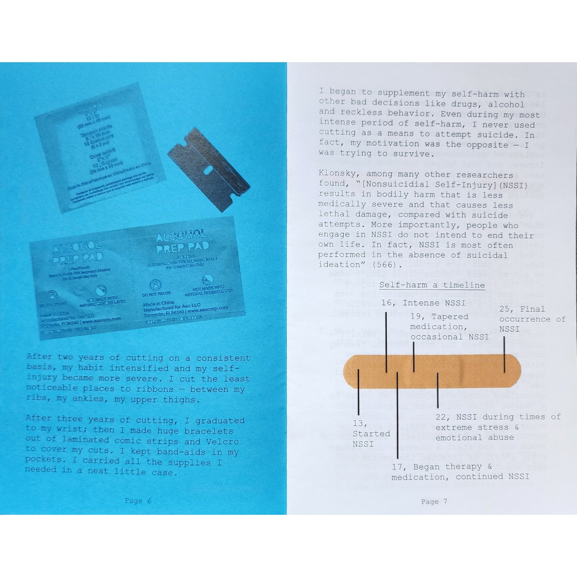 Self Harm: A Zine About NSSI