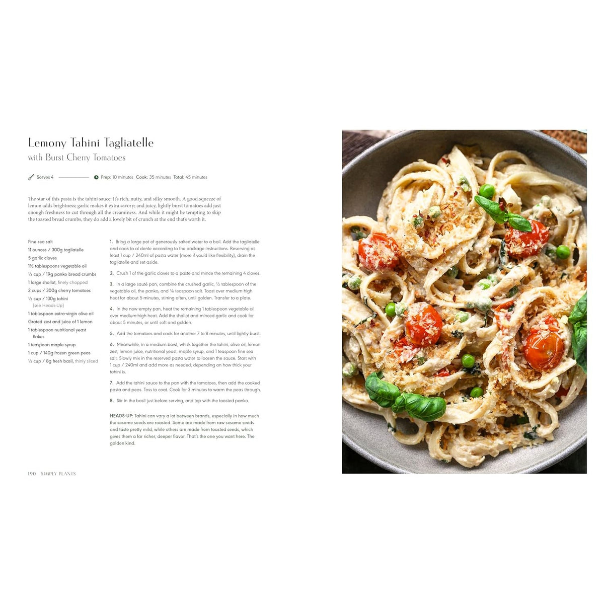 Simply Plants: Feel-Good Vegan Recipes to Nourish the Body and Soul: A Cookbook