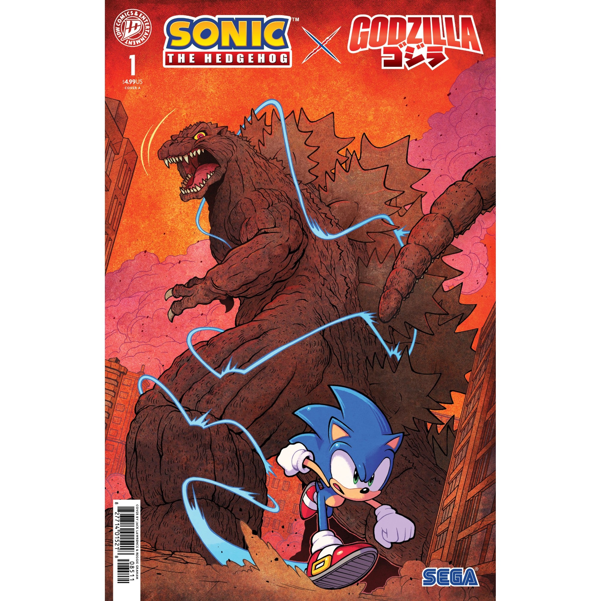 Sonic The Hedgehog X Godzilla #1