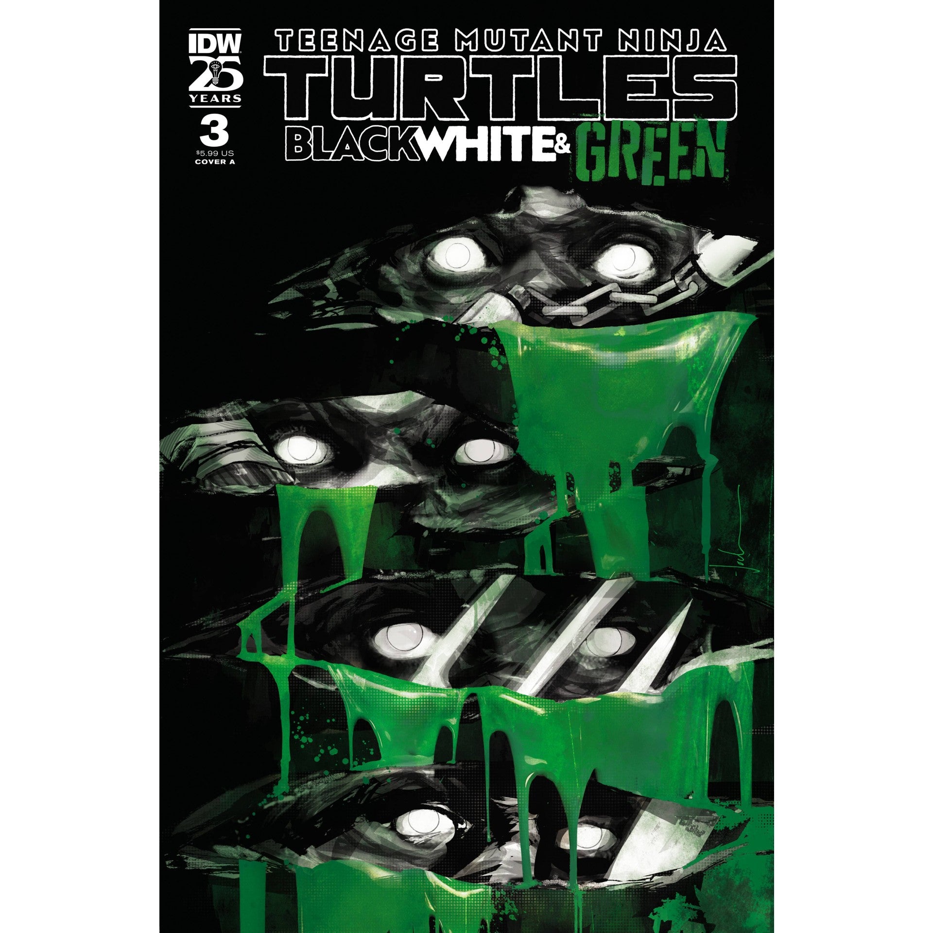 Teenage Mutant Ninja Turtles: Black, White And Green #3
