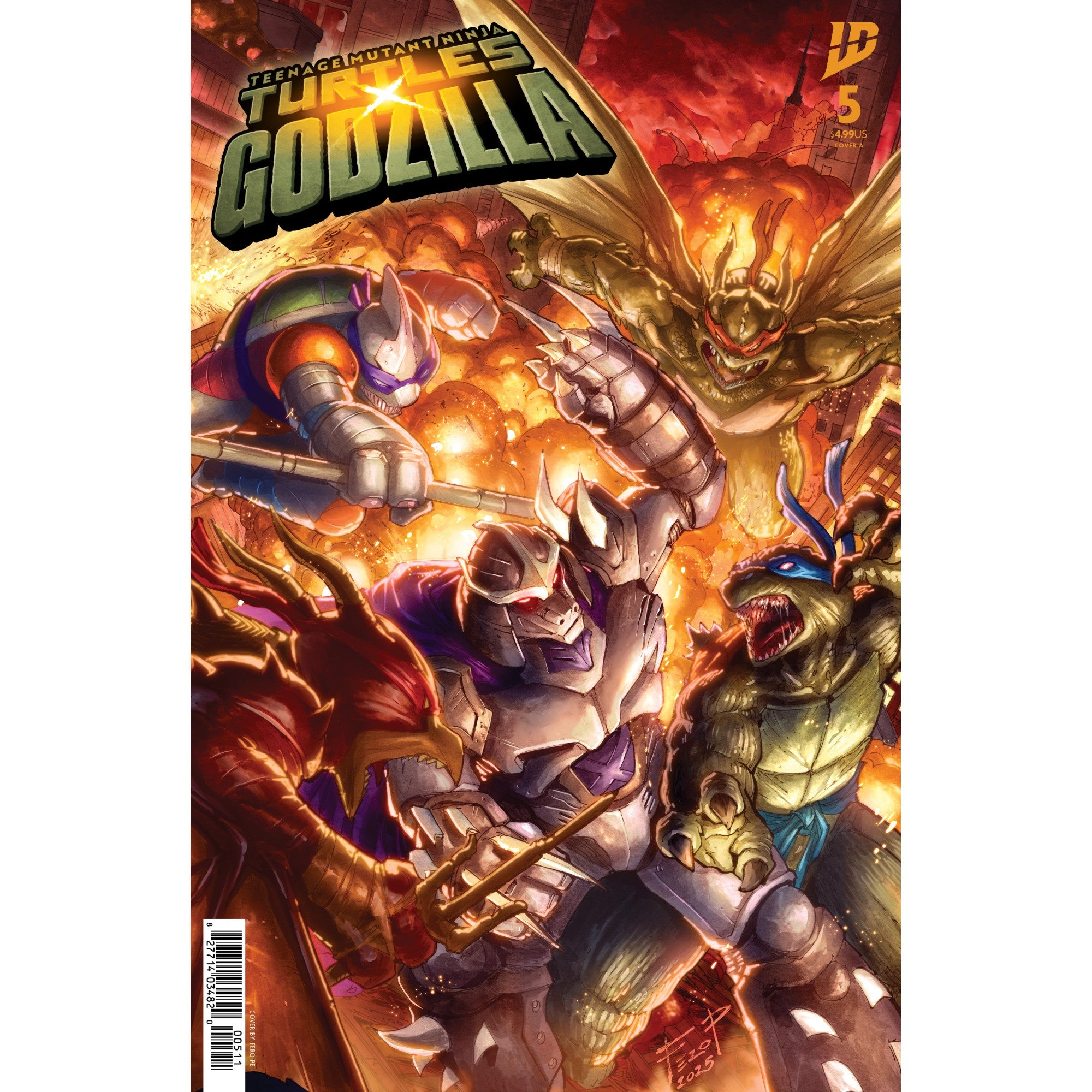 Teenage Mutant Ninja Turtles x Godzilla #5