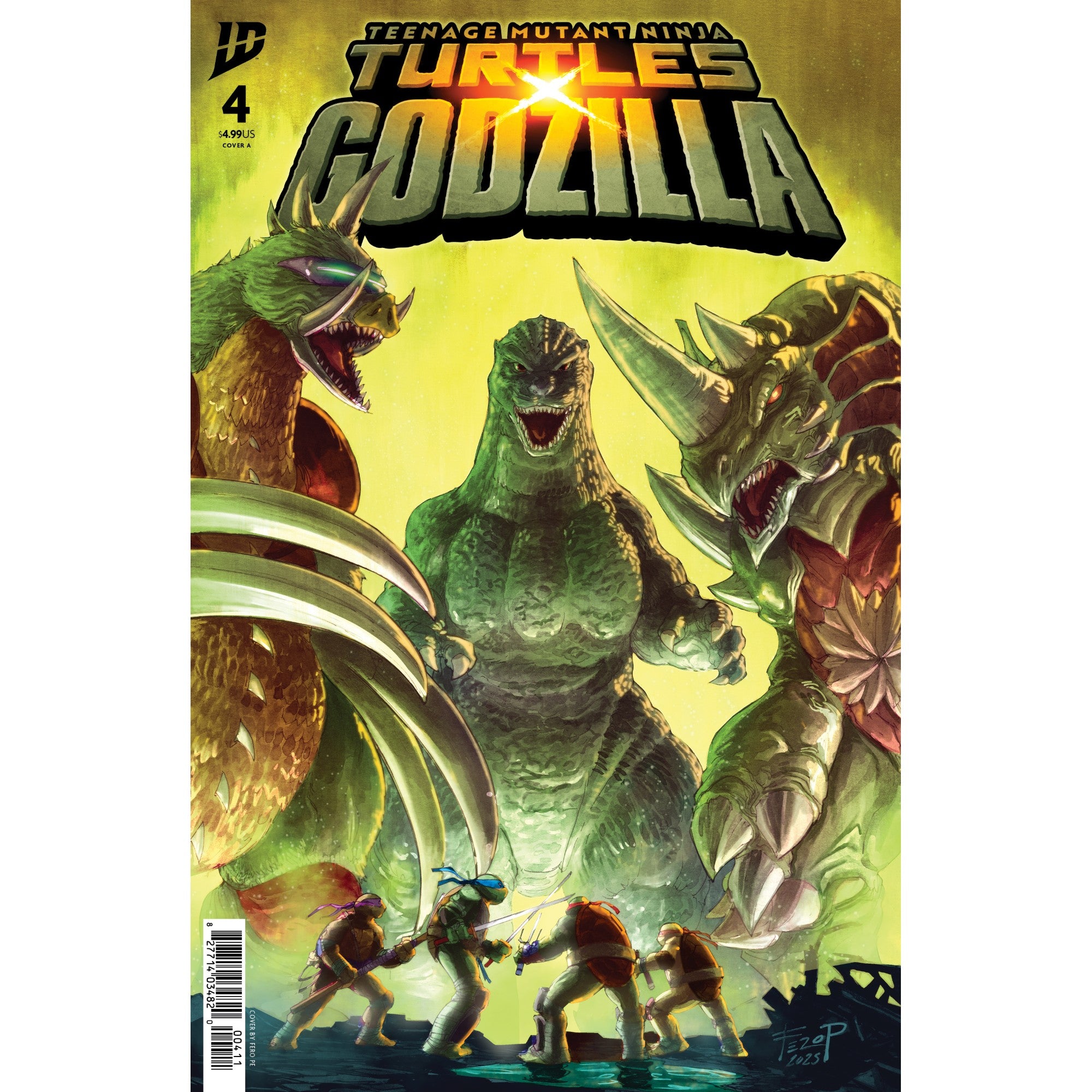 Teenage Mutant Ninja Turtles x Godzilla #4