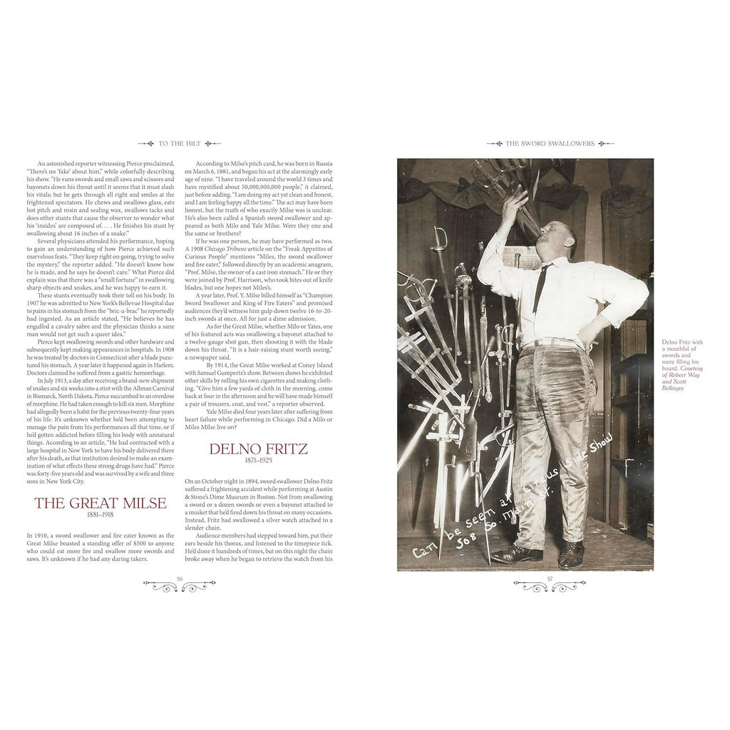 To the Hilt: A Sword Swallower's History of Sword Swallowing