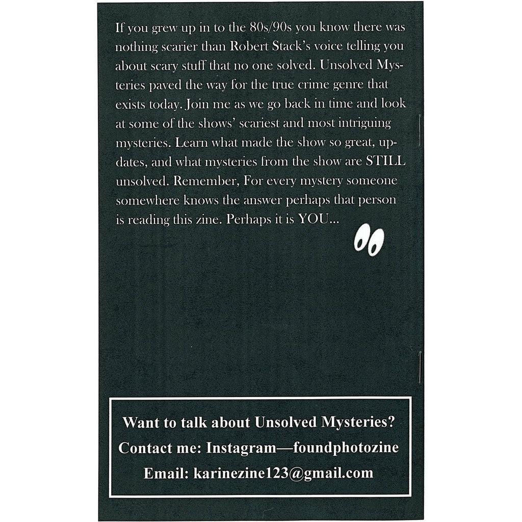 Unsolved Mysteries Fanzine