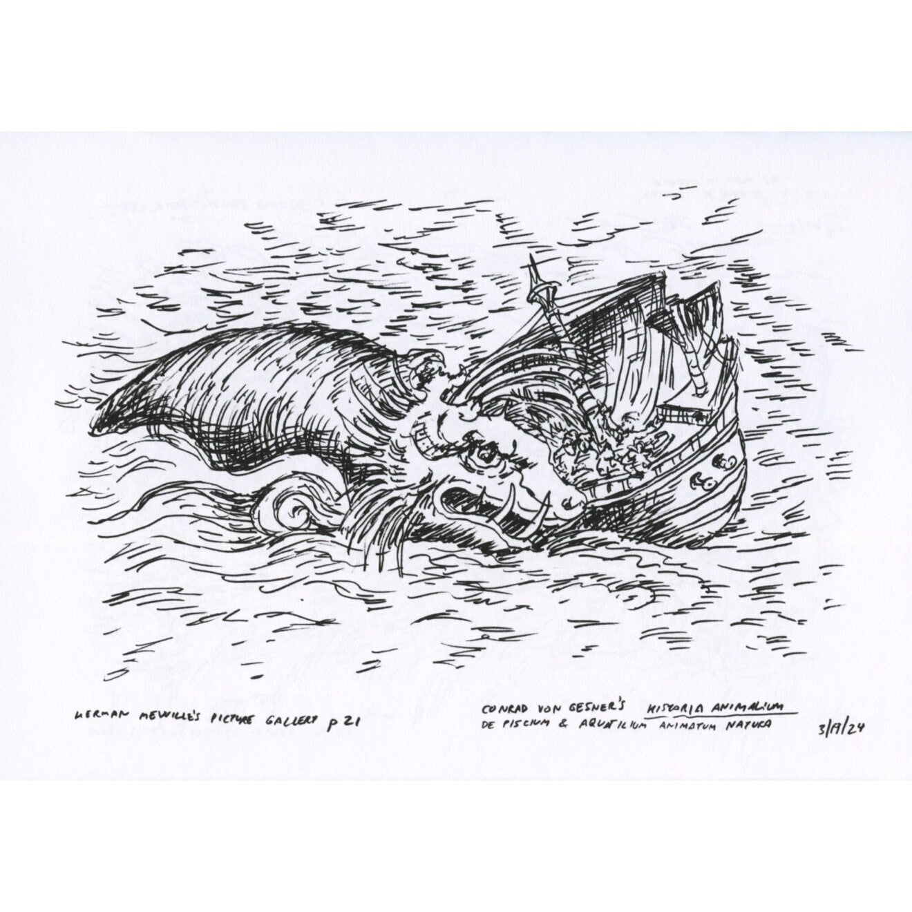 Whaling Sketches: Related to "Moby-Dick" Volume 1: Mar. - May 2024