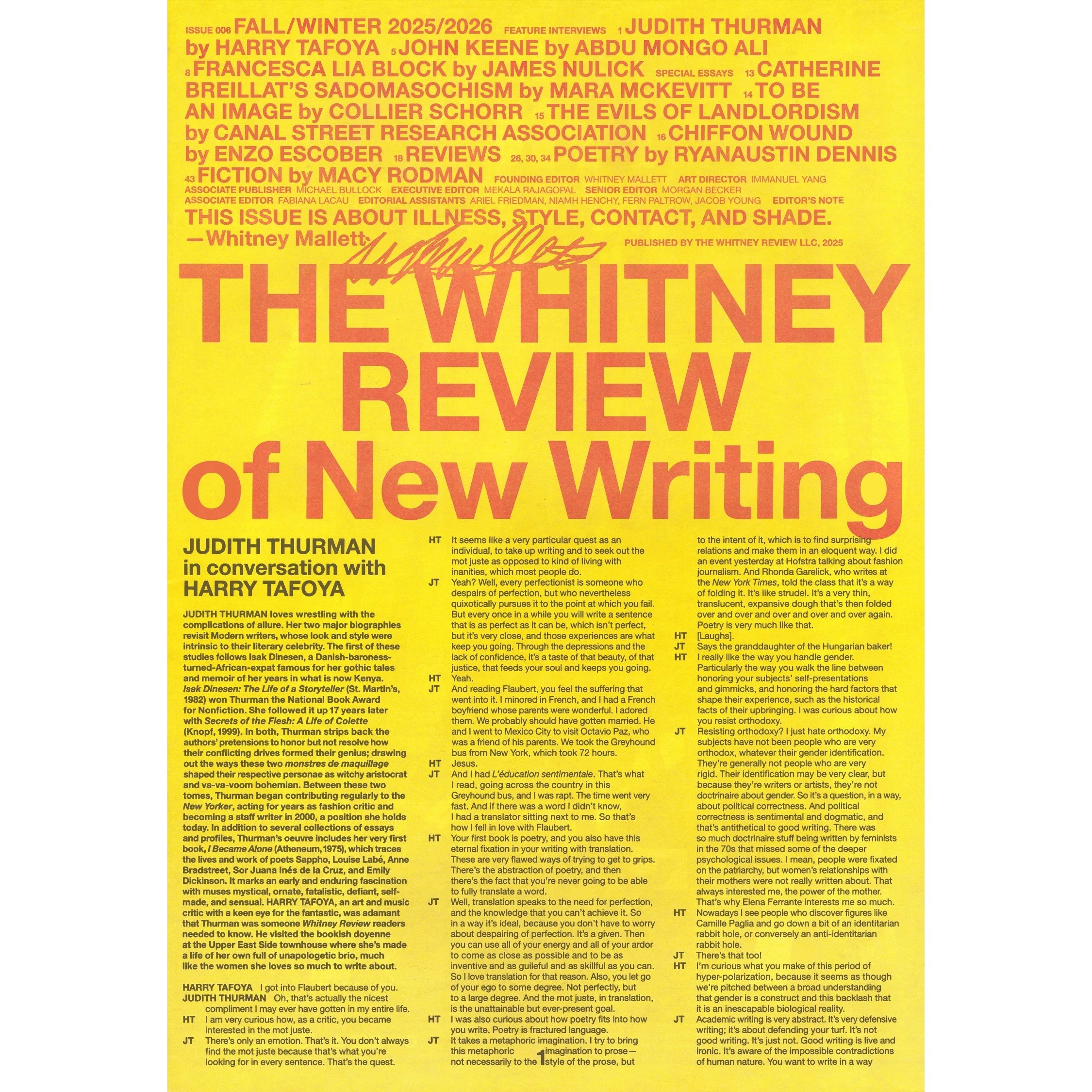 The Whitney Review #6