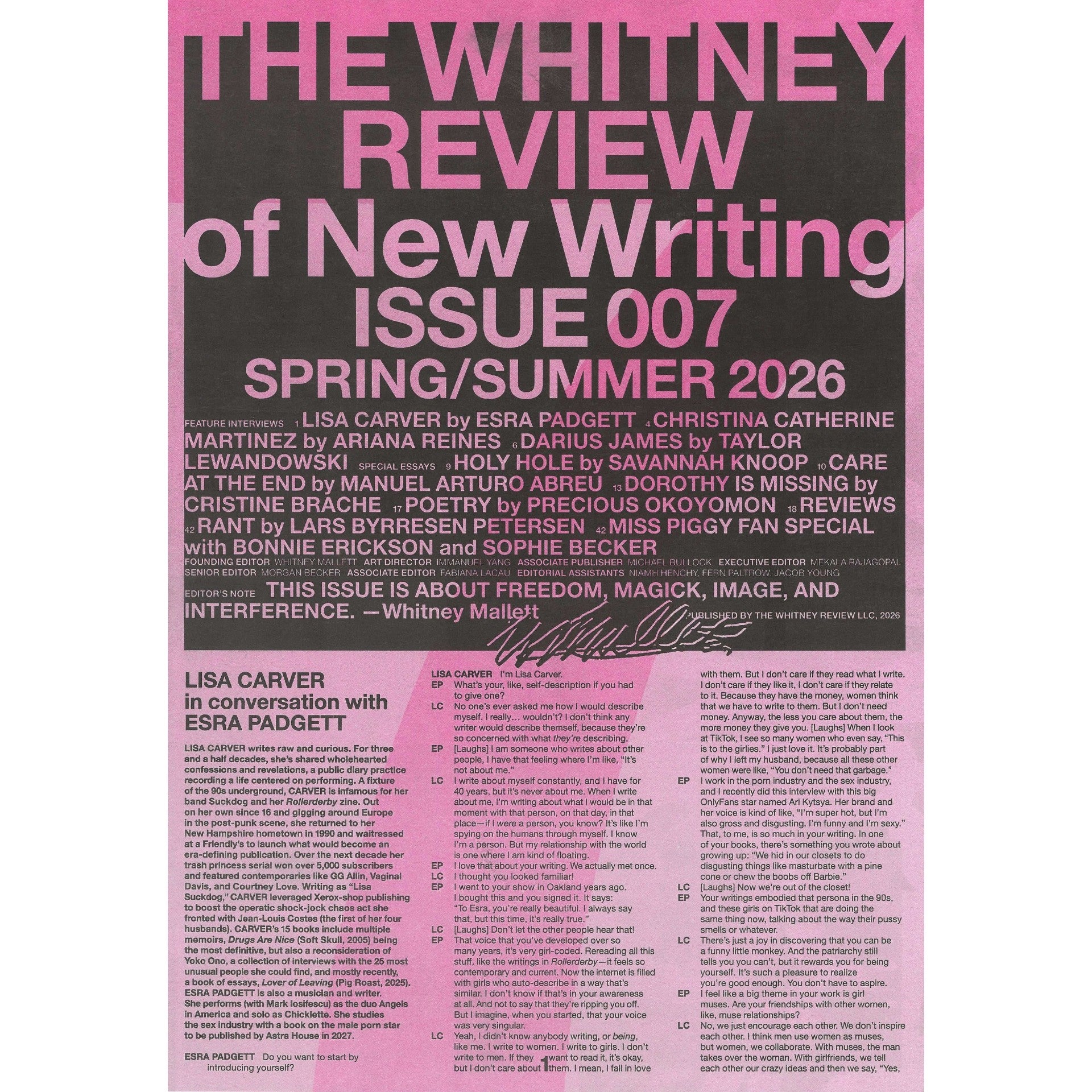 Whitney Review #7