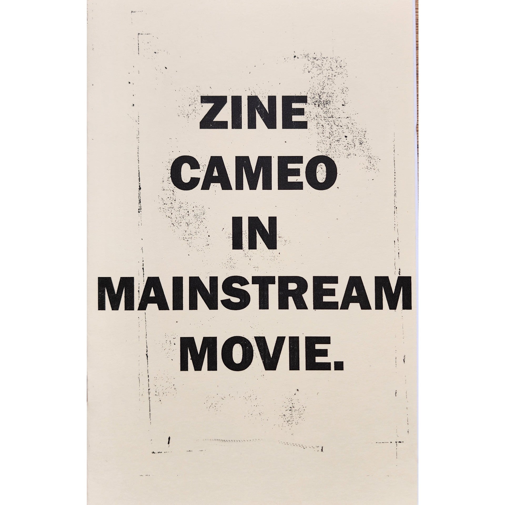 Zine Cameo In Mainstream Movie