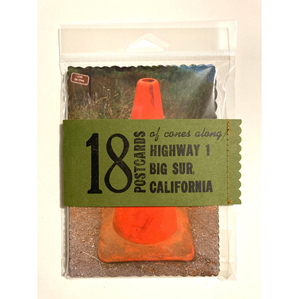 18 Postcards Of Cones Along Highway 1, Big Sur California
