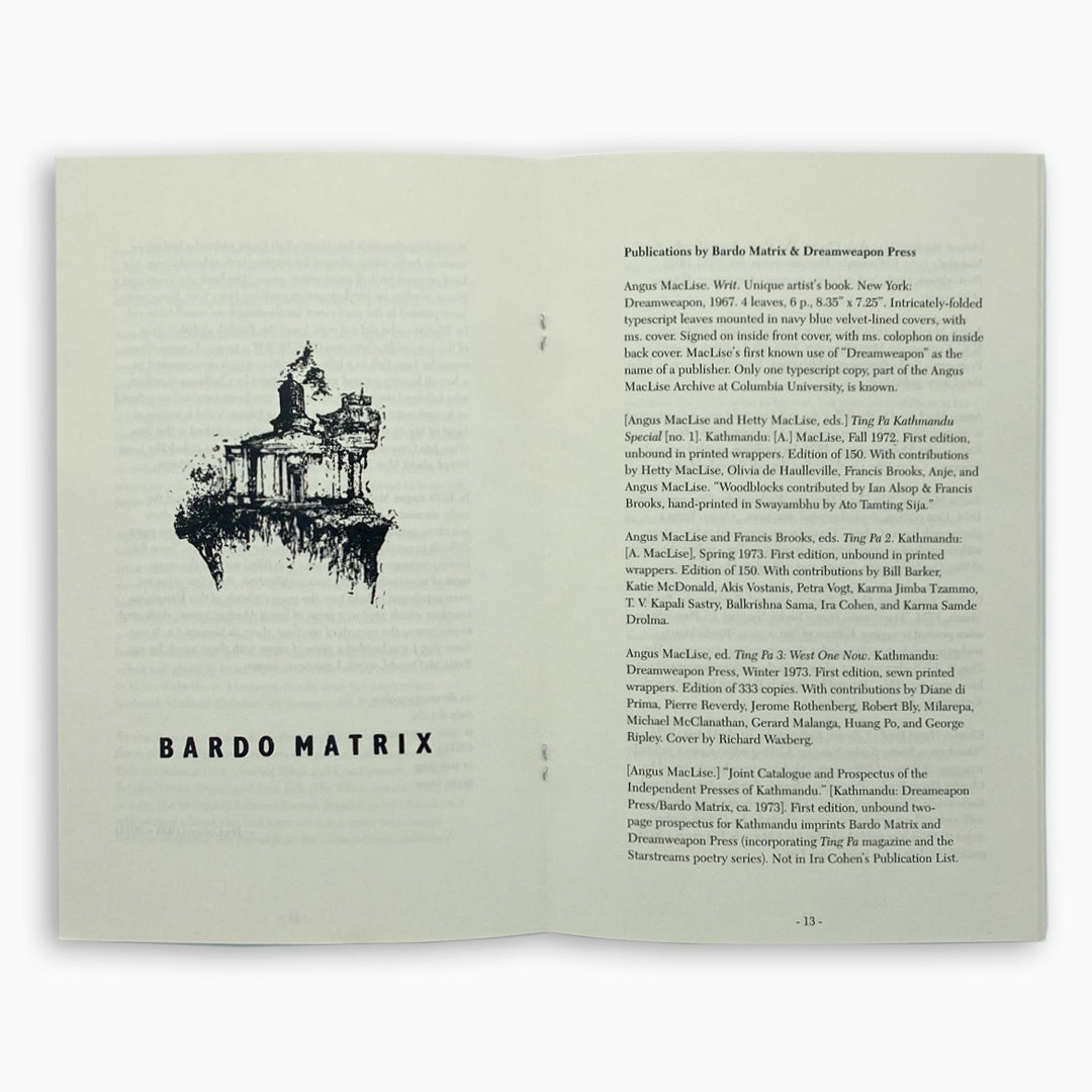 The Bardo Matrix: A Kathmandu Beat Poetry Press