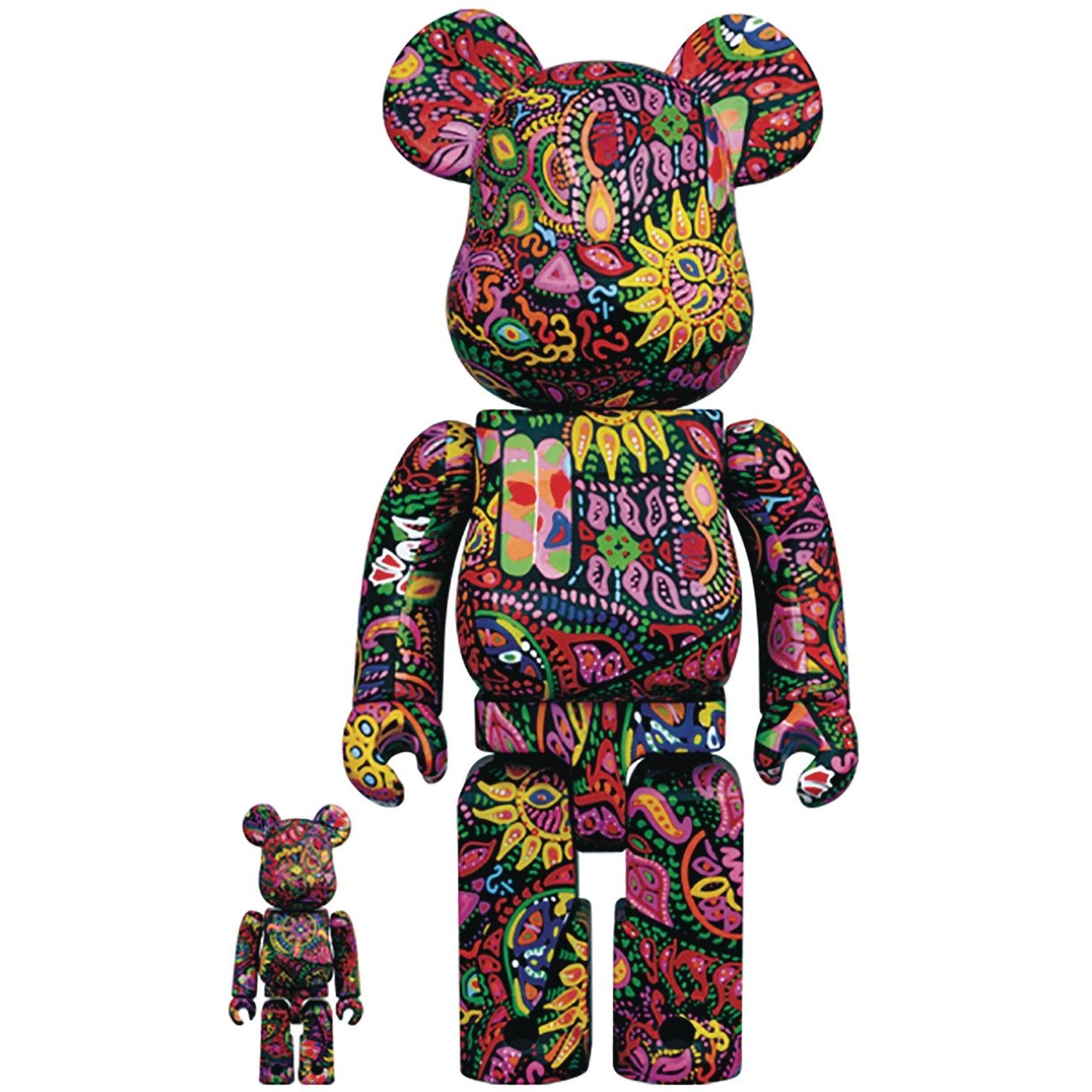 Psychedelic Paisley Bearbrick 2-Pack