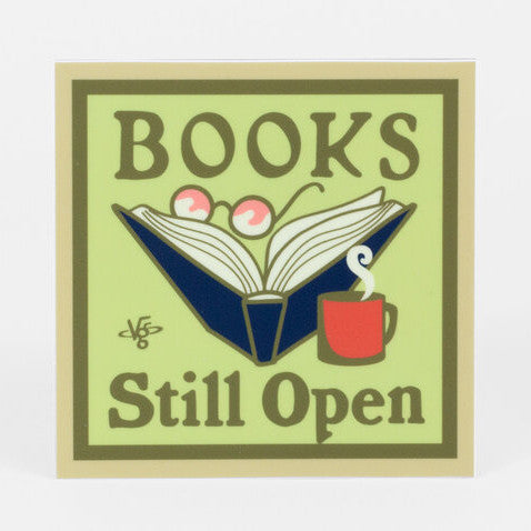 Books Still Open Sticker