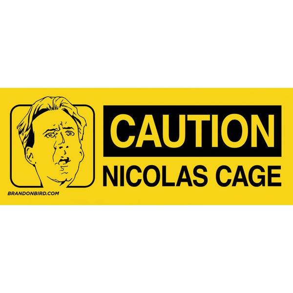 Caution: Nicolas Cage Magnet