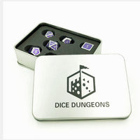 Imperial Dice Set (Purple on Silver)